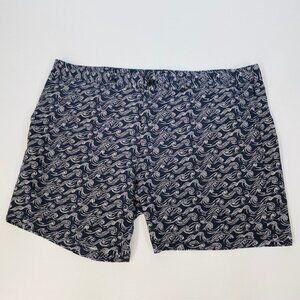 Bonobos Size 48 Black with Wave Design 7" Inseam Golf‎ Shorts Stretchy